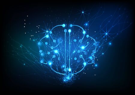 vector background abstract technology communication conceptのイラスト素材