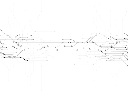 white background abstract. technology conceptのイラスト素材