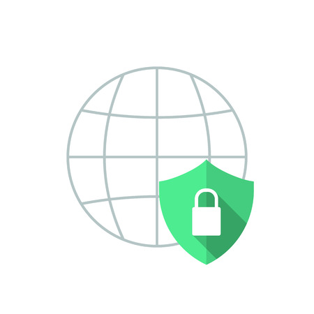 vector technology illustration communication data security flatのイラスト素材