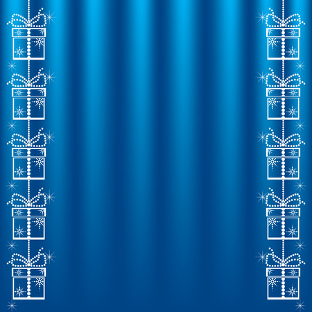 Blue Christmas background.のイラスト素材