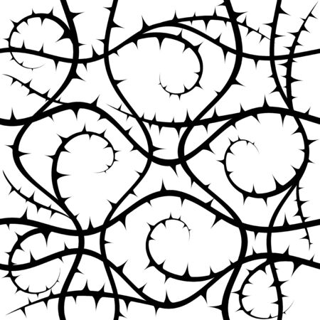 Bush. Abstract Floral Seamless Vector Background.のイラスト素材