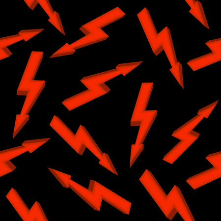 High voltage red sign. Seamless patternのイラスト素材