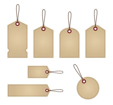 Blank Vintage Retail Labelsのイラスト素材