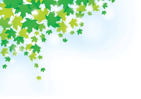 Green Leaves Backgroundのイラスト素材