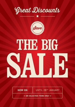 Big Sale Posterのイラスト素材