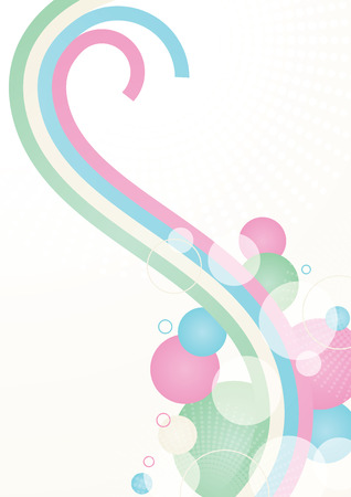 Abstract background design with lines and circlesのイラスト素材