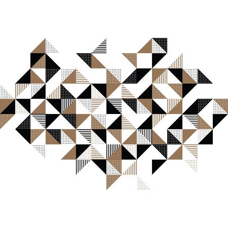 A modern geometric background design in gold and blackのイラスト素材