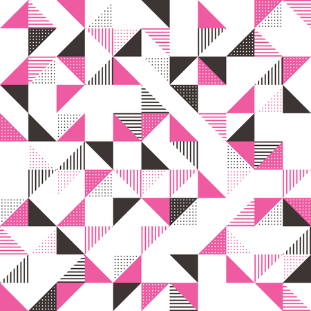 A modern geometric background design in pink and dark greyのイラスト素材