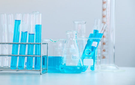 scientist research chemistry at science lab