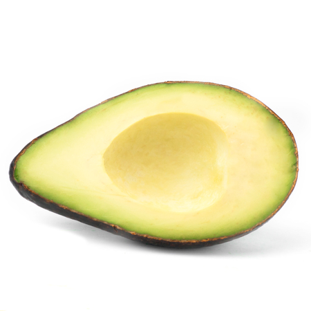 Avocado isolated on whiteの写真素材