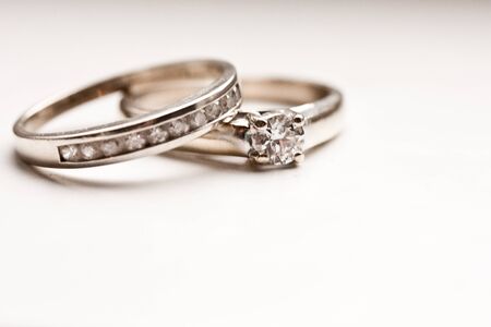 Two Diamond Ringsの写真素材