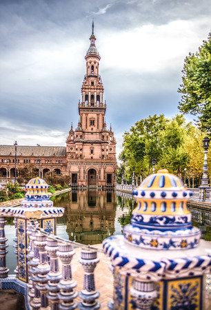 Plaza de Espana, Sivillaのeditorial素材