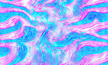 Seamless 80s holographic pink and blue frosted molten waves background texture. iridescent abstract neon vaporwave aesthetic surreal wavy marble pattern. generative ai, generative, aiの素材