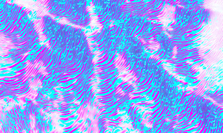 Seamless 80s holographic pink and blue frosted molten waves background texture. iridescent abstract neon vaporwave aesthetic surreal wavy marble pattern. generative ai, generative, aiの素材