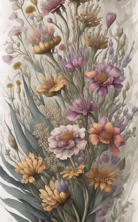 flowers, plants, botanical, green, flower, generative ai, aiの素材
