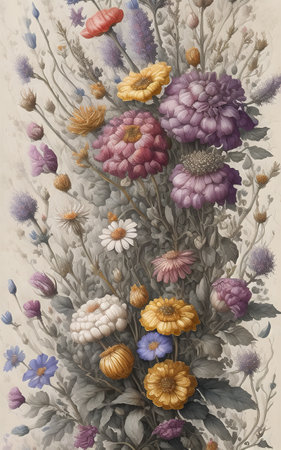flowers, plants, botanical, green, flower, generative ai, aiの素材