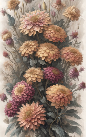 flowers, plants, botanical, green, flower, generative ai, aiの素材