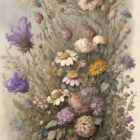 flowers, plants, botanical, green, flower, generative ai, aiの素材