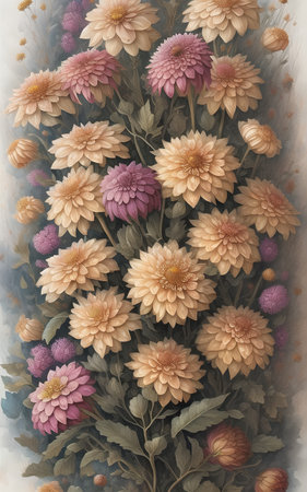 flowers, plants, botanical, green, flower, generative ai, aiの素材