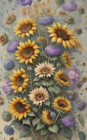 flowers, plants, botanical, green, flower, generative ai, aiの素材