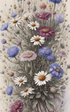 flowers, plants, botanical, green, flower, generative ai, aiの素材