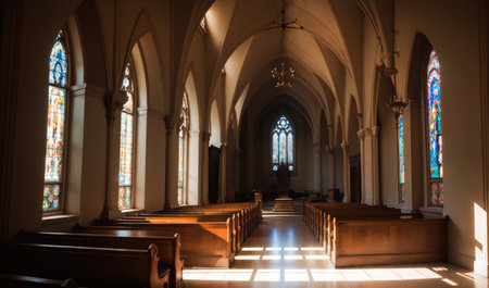 anime cathedral, church, generative ai, generative, aiの素材