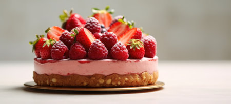 strawberry cake tart pie dessert pastry food, aiの素材
