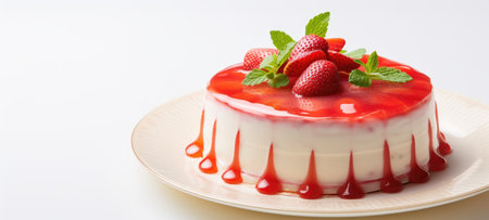 strawberry cake tart pie dessert pastry food, aiの素材