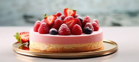 strawberry cake tart pie dessert pastry food, aiの素材