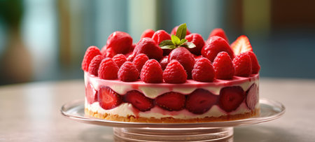 strawberry cake tart pie dessert pastry food, aiの素材