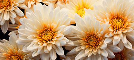 beautiful chrysanthemum flower blossom closeup, aiの素材