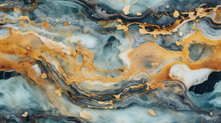 abstract marble texture agate gold orange black, aiの素材