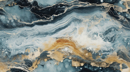 abstract marble texture agate gold orange black, aiの素材