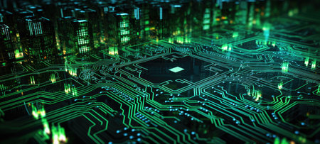 cyber security digital lock technology tech, aiの素材