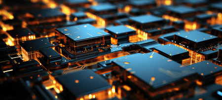 amoled, OLED tech circuit board chip electronics, aiの素材
