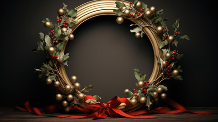 ribbon xmas frame christmas season holiday, aiの素材