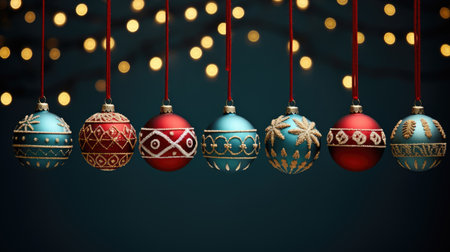 Christmas ornaments bauble holiday decorationの素材