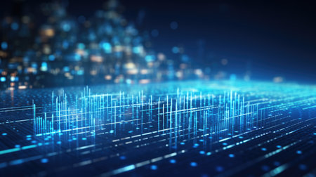 abstract tech futuristic digital background, aiの素材