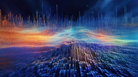 abstract tech futuristic digital background, aiの素材