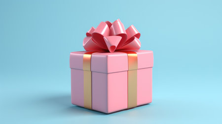 colorful ribbon gift box present copyspace, aiの素材