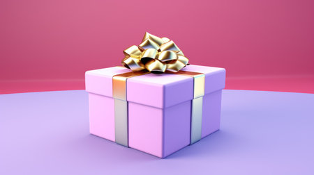 colorful ribbon gift box present copyspace, aiの素材