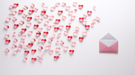 valentine's day concept art heart and love, aiの素材