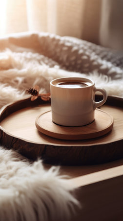 cup of coffee drink in mug, aiの素材