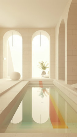 modern living room interior Minimalist Baroque Palace Geometry Clean Linesの素材