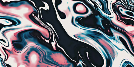 Liquid Pattern dark duo Colors Abstract Fluid Blend Gradient Motion Swirlの素材