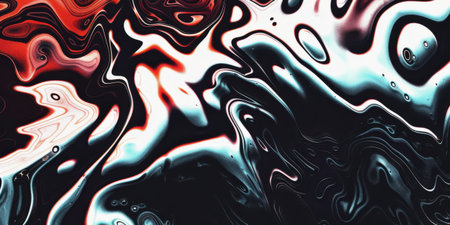 Liquid Pattern dark duo Colors Abstract Fluid Blend Gradient Motion Swirlの素材