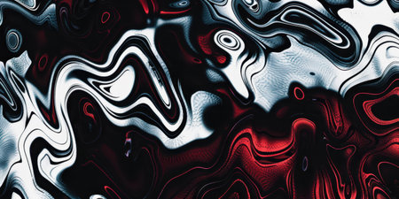 Liquid Pattern dark duo Colors Abstract Fluid Blend Gradient Motion Swirlの素材