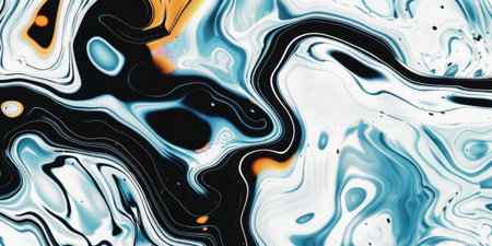 Liquid Pattern dark duo Colors Abstract Fluid Blend Gradient Motion Swirlの素材