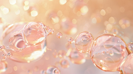 Vitamin Drop Skin Care Serum Hydration 3D Rendering Anti Aging Skincare Scienceの素材