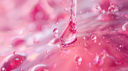 Vitamin Drop Skin Care Serum Hydration 3D Rendering Anti Aging Skincare Scienceの素材